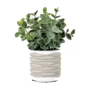 Gallery Interiors Faux Eucalyptus in Wavy Pot / Large