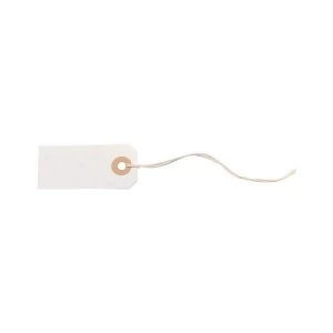 Strung Tag 70mm x 35mm White 1 x Pack of 75