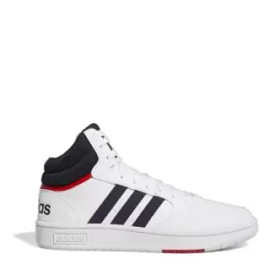 adidas Hoops 3 Mid Trainers Mens - White