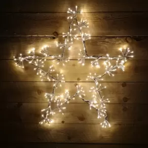 78cm Warm White 300 LED Window Star Light Up Silhouette