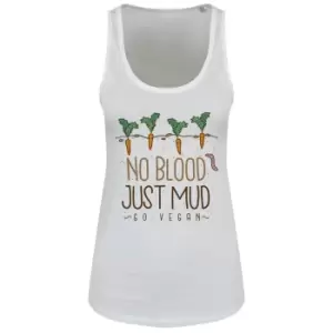 Grindstore Womens/Ladies No Blood Just Mud Vegan Floaty Tank (S) (White)