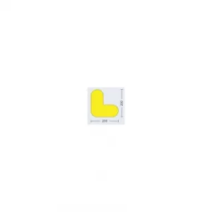 Floor Signalling 200X200M M Yellow "L" (Pk-10)