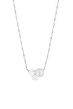 Sterling Silver 925 Freshwater Pearl Cluster Pendant Necklace