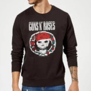 Guns N Roses Circle Skull Sweatshirt - Black - S