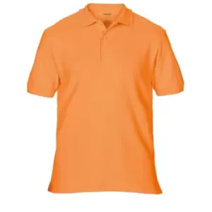 Gildan Mens Premium Cotton Sport Double Pique Polo Shirt (2XL) (Tangerine)