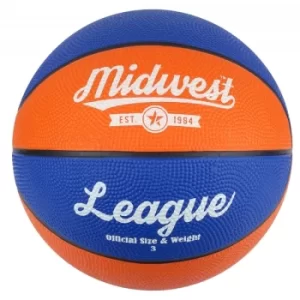 Midwest League Basketball Blue/Orange Size 6