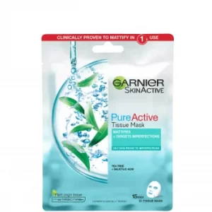 Garnier Pure Active Tea Tree and Salicylic Acid Sheet Mask 23g