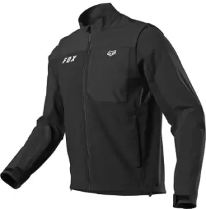 FOX Legion Softshell Motocross Jacket, black-silver, Size 2XL, black-silver, Size 2XL