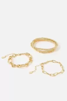 Reconnected Chain Bracelet Set