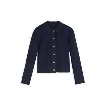 Ted Baker Exton Collared Cardigan - Navy