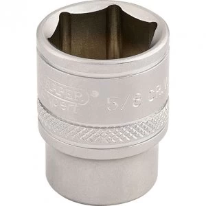 Draper 3/8" Drive Satin Finish Hexagon Socket Imperial 3/8" 5/8"