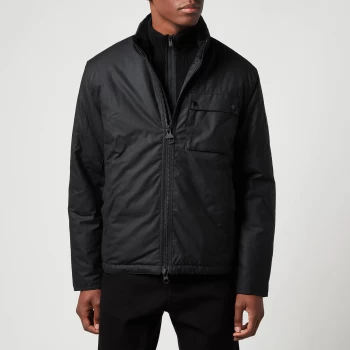 Barbour International Mens Kirby Wax Jacket - Black - XL