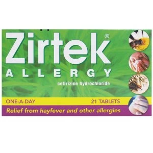 Zirtek Allergy One a Day 21 Tablets