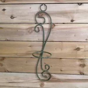 Tom Chambers Handcrafted Verona Sage Green Patio Metal Garden Herb Plant Flower Pot Wall Mount Holder