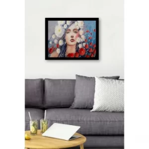 SC0925 Multicolor Decorative Framed MDF Painting