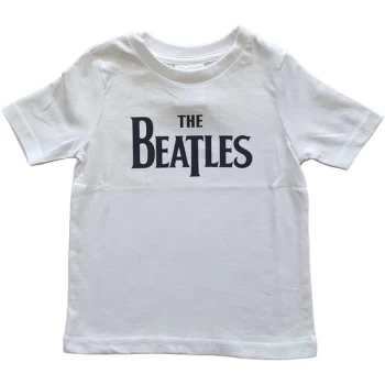 The Beatles - Drop T Logo Kids 0-3 Months T-Shirt - White