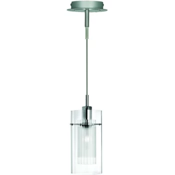 Searchlight Lighting - Searchlight Duo 1 - 1 Light Ceiling Pendant Chrome, Glass Single, E14