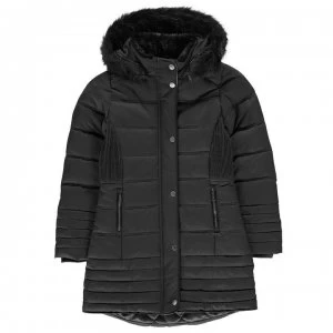 Firetrap Luxury Bubble Jacket Junior Girls - Black