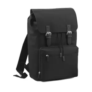 Bagbase Heritage Laptop Backpack Bag (Up To 17" Laptop) (Pack of 2) (One Size) (Black)