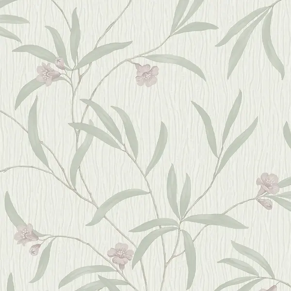 Belgravia Decor Tiffany Floral Purple Textured Wallpaper