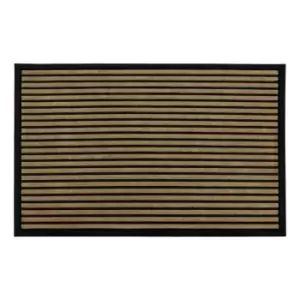 JVL 60x90cm Vienna Rubber Backed Scraper Doormat - Lines