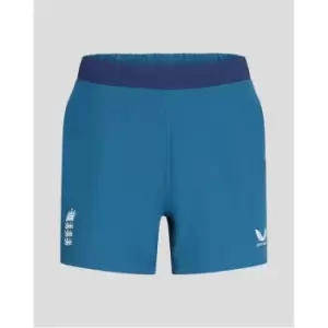 Castore England Cricket Woven Shorts Womens - Blue