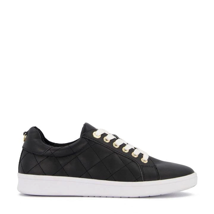 Dune Black Leather 'Excited' Casual Trainers - 3