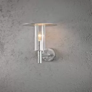 Mode Outdoor Classic Lantern Wall Lamp Galvanised Clear Plastic Rough Proof, IP54