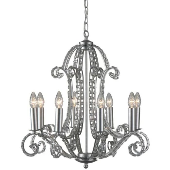 Linea Verdace Lighting - Linea Verdace Emerald Multi Arm Chandeliers Brushed Silver