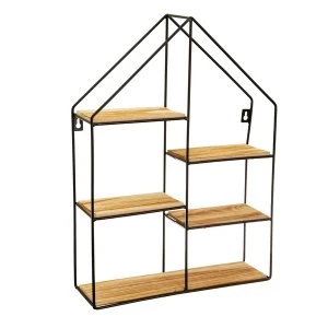 Sass & Belle Large Black House Shelf