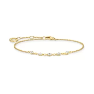 THOMAS SABO Charm Club Charming Gold Baguette Bracelet