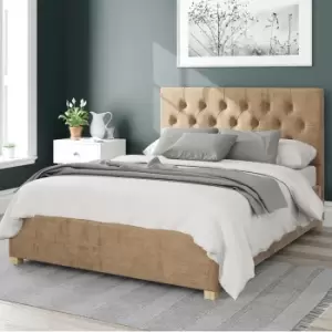 Olivier Firenze Velour Ottoman Bed Champagne