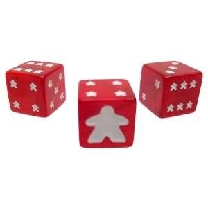 Meeple D6 Dice Set - Red