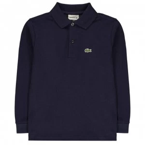 Lacoste Lacoste Long Sleeve Polo Junior Boys - Navy 166