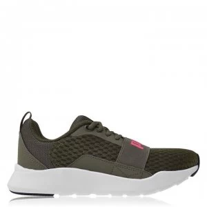 Puma Wired Ladies Trainers - Green/Pink