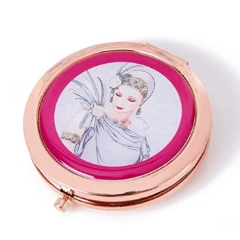 Charleston Rose Gold Compact Mirror - Lady Grey Dress