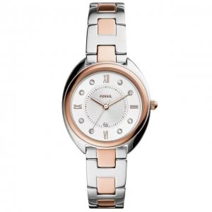 Fossil White 'Gabby' Dress Watch - ES5072 - multicoloured