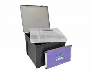 Wham Office Box with Suspension Files Graphite