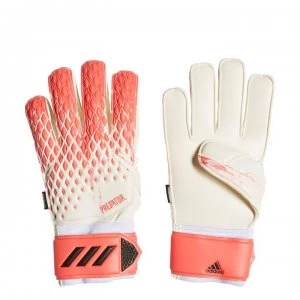 adidas Predator Match Goalkeeper Gloves Fingersave - White/Pop