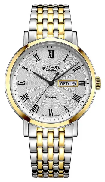 Rotary GB05421/01 Windsor Two-Tone Stainless Steel Watch