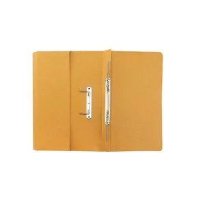 Elite Transfer Spring Pocket File Heavyweight 315gsm Foolscap Yellow