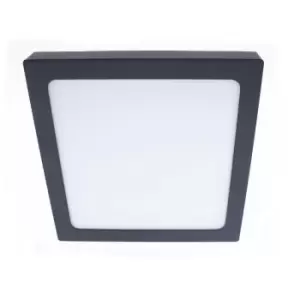 Cristal Record Lighting - Cristal Gelys LED Flush Mount 30W IP54 Square Anthracite Grey