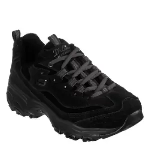 Skechers Suede Layered Qtr Web - Black