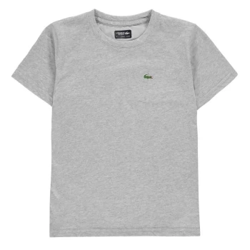 Lacoste Junior Boys Basic Logo T Shirt - Grey