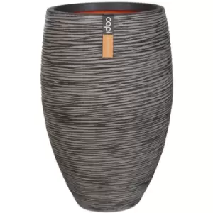 Vase Nature Rib Elegant Deluxe 45x72cm Anthracite Capi Anthracite