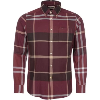 Barbour Dunoon Tailored Shirt - Winter Red RE89