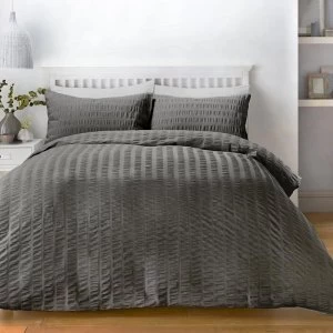 Serene Seersucker Duvet Set