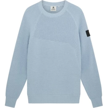 Lyle and Scott Mixed Rib Jumper - Blue