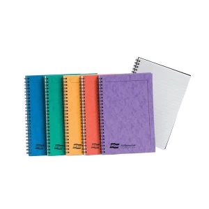 Europa A5 Twinwire Sidebound 90gm2 120 Page Micro Perforated Notebook 1 x Pack of 10 Assorted Notebooks