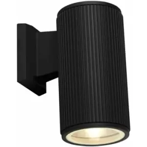 Searchlight Outdoor 1 Light Wall Porch Light - Black With Clear Glass Diffuser